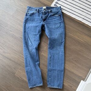 J. Crew Men's Slim Straight Jeans in Denim Blue (Style 484)